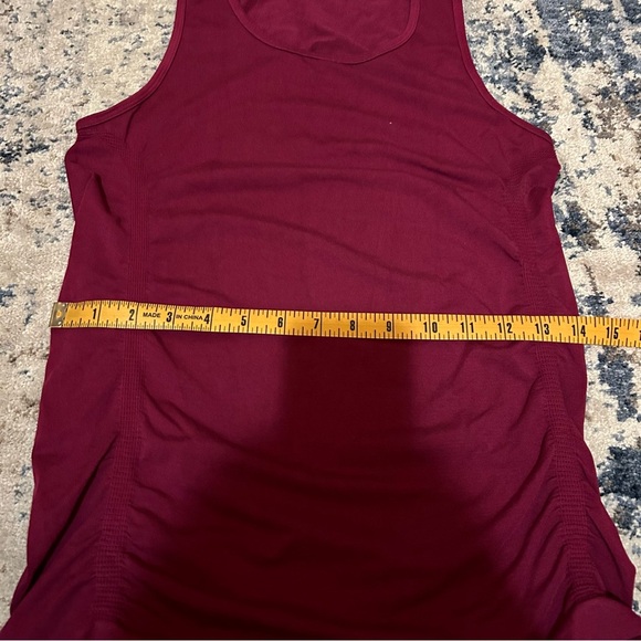 Fabletics Purple Kathie Seamless Ruched Tank Size Medium - Picture 5 of 7
